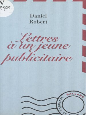 cover image of Lettres à un jeune publicitaire